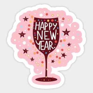 Happy New Year Sticker